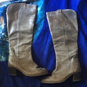 FRYE brown boots knee high size 6.5